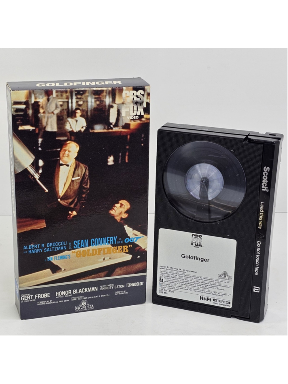 James Bond Goldfinger BETAMAX CBS Fox Video Sean Connery MGM UA 1964 108M Beta